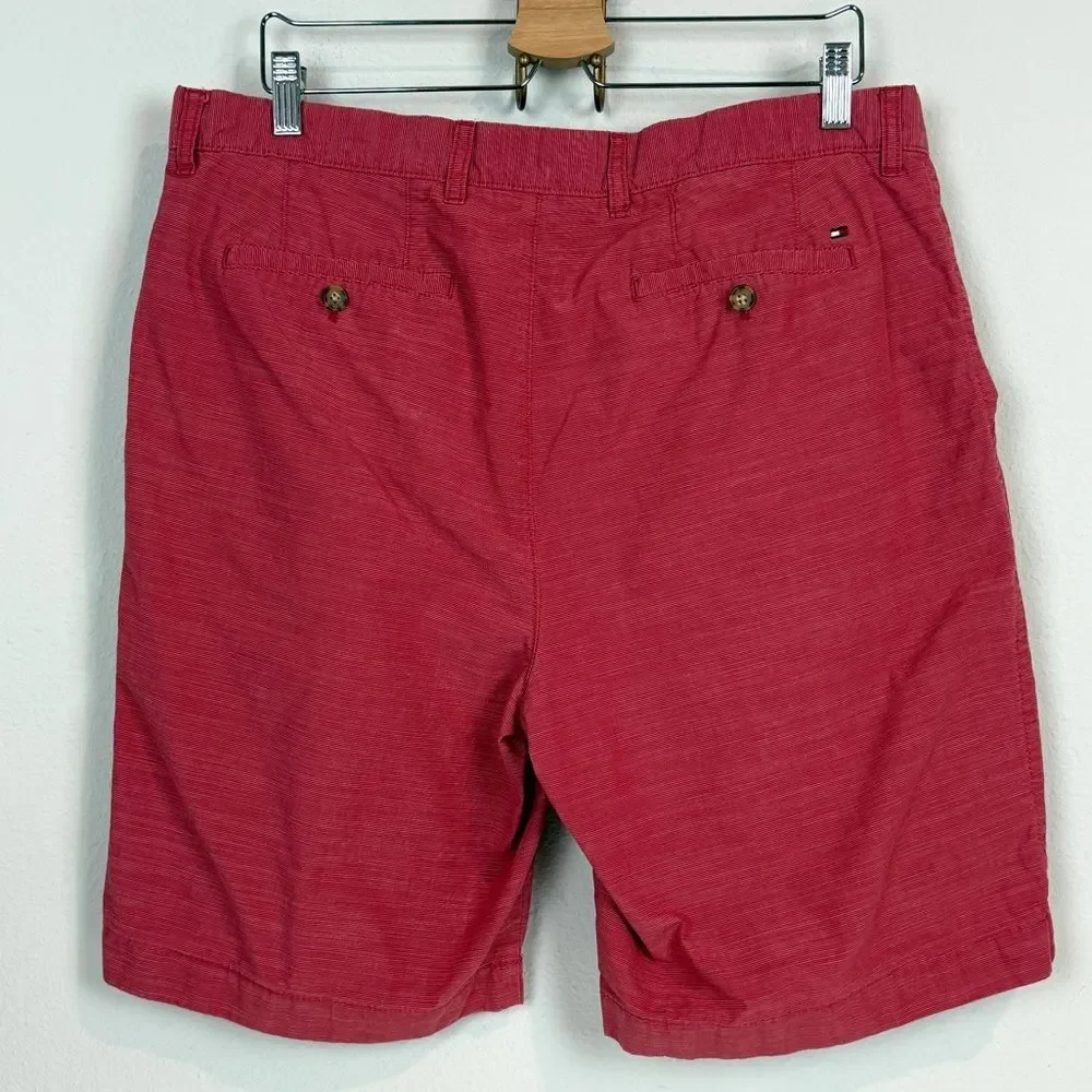 Tommy Hilfiger Red Cotton Shorts 36
